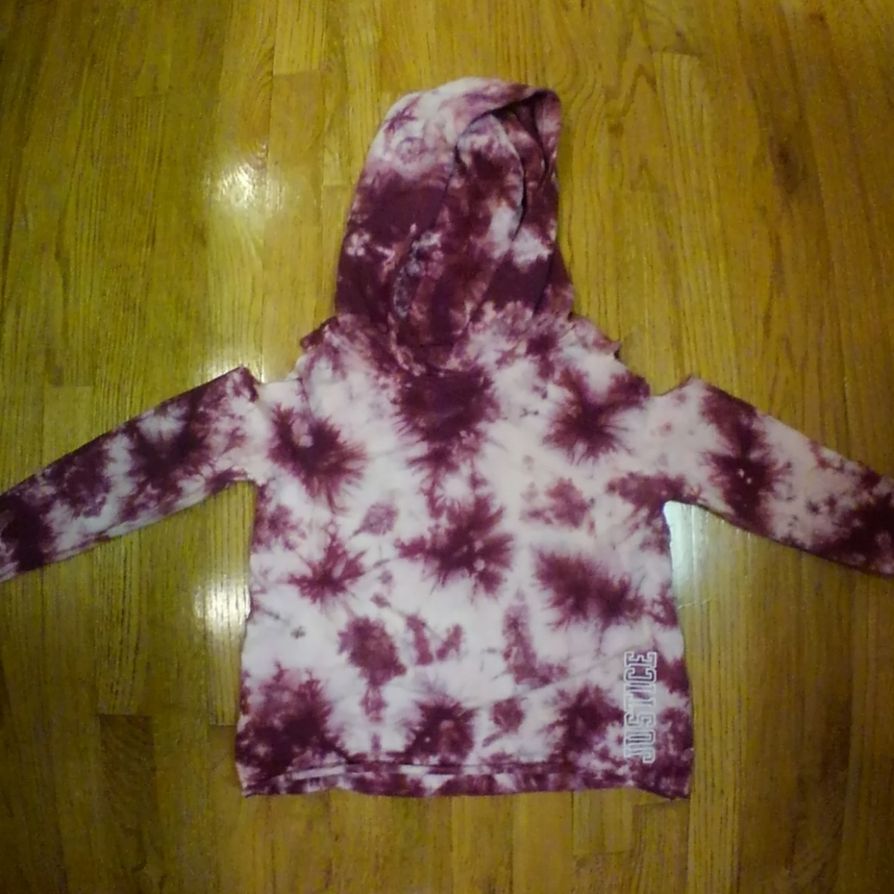 Sz 7/8 Justice Cold Shoulder Sweatshirt